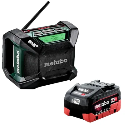 Produktbild von Metabo Radio R 12-18 DAB+ und BT Bluetooth + Akku 18 V 5,5 Ah LiHD Akku-Pack