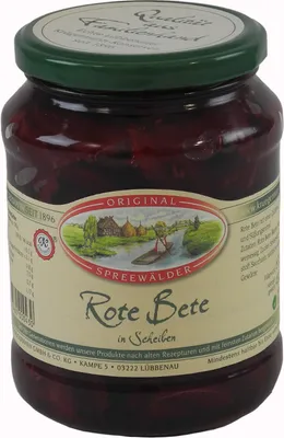 Produktbild von Krügermanns Original Spreewälder Rote Beete in Scheiben (720 ml Glas)
