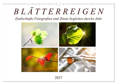 Produktbild von Blätterreigen (Wandkalender 2027 DIN A3 quer), CALVENDO Monatskalender