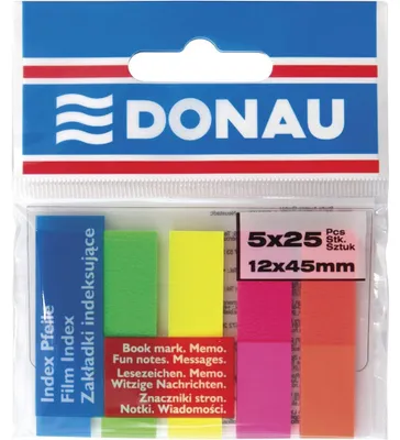 Produktbild von Samolepiace záložky Donau 12x45mm neon