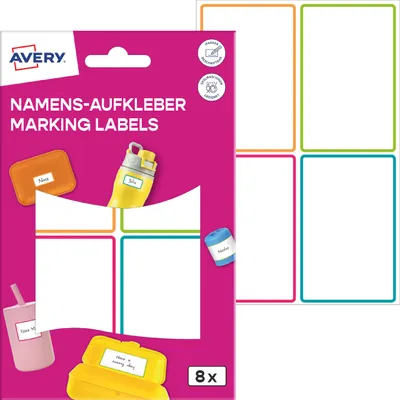 Immagine prodotto di AVERY Zweckform NAME8C 8 AVERY Zweckform Namensetiketten farbsortiert 48,0 x 70,0 mm