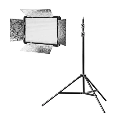Image de Walimex pro LED Versalight 500 Bi Color Set - comprenant une lampe de surface et un pied de lampe jusqu'à 260 cm