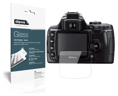 Produktbild von 1x Schutzfolie für Nikon D40x - Anti-Shock 9H Folie dipos Glass Kunststoffglas