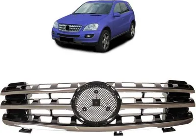 Produktbild von Kühlergrill Schwarz hochglanz + Chrom passend für Mercedes ML W164 05-08 Vormopf