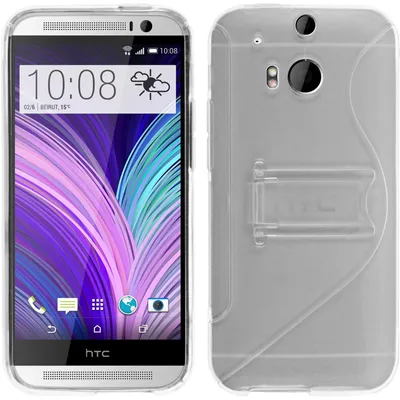 Produktbild von PhoneNatic Case kompatibel mit HTC One M8 - clear Silikon Hülle  + 2 Schutzfolien