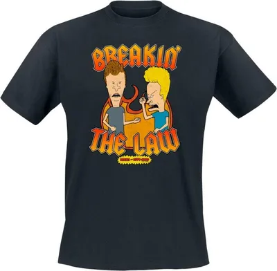 Produktbild von Beavis And Butt-Head T-Shirt Herren Breakin' The Law schwarz S