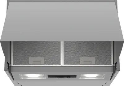 Produktbild von Bosch DEM63AC00 Serie 2 Zwischenbauhaube / D / 60 cm / Silber / wahlweise Umluft- oder Abluftbetrieb / Drucktastenschalter / 3 Leistungsstufen / Metallfettfilter (spülmaschinengeeignet)