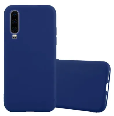 Produktbild von Cadorabo Hülle für Huawei P30 Schutzhülle in Blau Handyhülle TPU Silikon Etui Case Cover