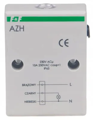 Immagine prodotto di F&F | Sensore Crepuscolare AZH - IP65 - 230V - Controllo Automatico Della Luce - Impermeabile E Affidabile