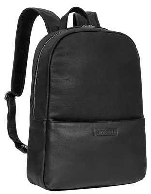 Image de Sac à dos en cuir pour ordinateur portable de 13,3 pouces, au design élégant