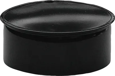 Image de Couverture noire vitrée du tuyau de poêle 200 mm.