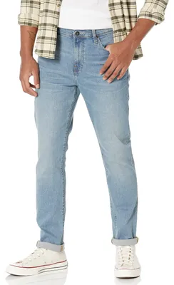 Produktbild von Amazon Essentials Herren Slim-Fit-Comfort-Stretchjeans - Auslauffarben, Hellblau, 36W / 33L