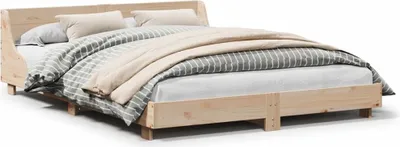Produktbild von vidaXL Massivholzbett ohne Matratze 140x190 cm Kiefernholz