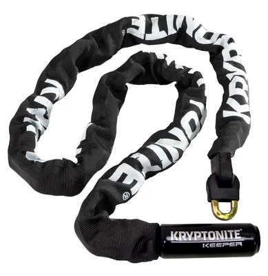 Produktbild von Kryptonite Keeper 712, Kettenschloss, Schwarz, Stahl, Stahl, Gehärteter Stahl, 7 mm