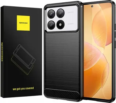 Zdjęcie produktu dla Etui ochronne SPACECASE Carbon do Poco X6 Pro 5G black
