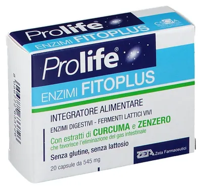 Productafbeelding van PROLIFE ENZYMEN FITOPLUS, 20 capsules