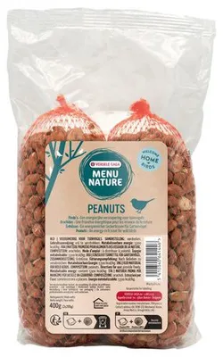 Productafbeelding van Versele-Laga Pinda’s in net 2 stuks | 400 g | energierijk tuinvogelvoer