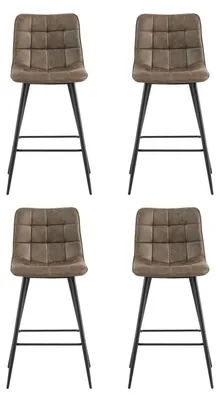 Produktbild von 4er-Set Barhocker Lucille - Hellbraun
