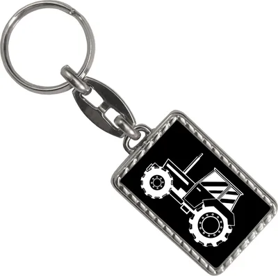 Produktbild von Traktor Schlüsselanhänger mit Bordüre