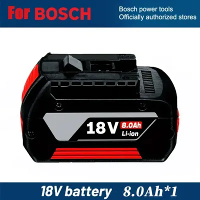 Image de Batterie 18V pour outils électriques - Batterie lithium-ion - 8,0 Ah (8000 mAh) - Batterie de remplacement rechargeable pour outils sans fil - 1 pièce
