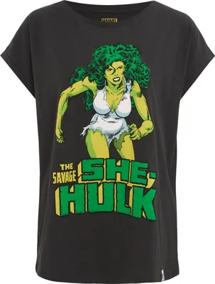 Produktbild von Recovered T-Shirt She Hulk im zeitlosen Design Black L