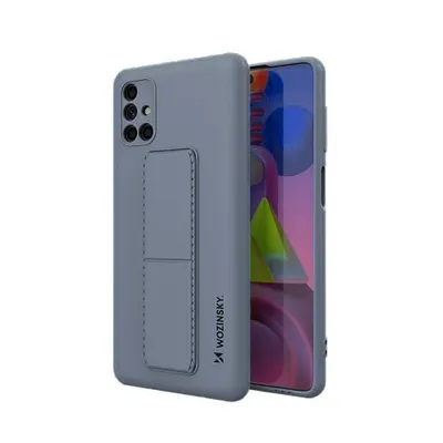 Produktbild von Wozinsky Kickstand Case Silikonhülle mit Ständer für Samsung Galaxy M51 blau