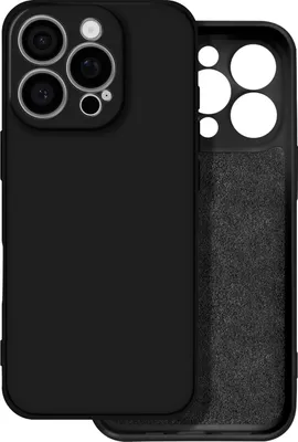 Immagine prodotto di Avizar, Custodia protettiva flessibile per Apple iPhone 16 Pro, Soft Touch, Nero