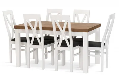 Obrázek produktu pro Jídelní sestava ZYTA stůl + 6 židlí