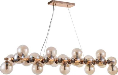 Obrázek produktu pro Maytoni Dallas Design stolní lampa 25x G9 zlatá jantarová, jantarové sklo