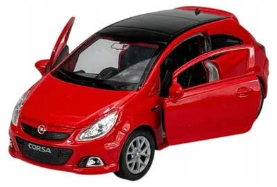 Produktbild von Welly Opel Corsa OPC Metallmodell Rot 1:34