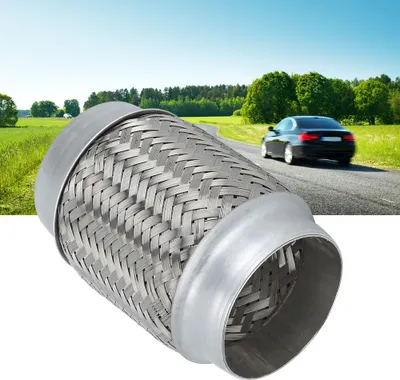 Produktbild von 3 Zoll x 6 Zoll Doppelgeflecht-Stahlendstück-Auspuffrohrschlauch Autozubehör
