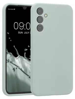 Produktbild von kwmobile Hülle kompatibel mit Samsung Galaxy A34 5G - Hülle Silikon gummiert - Handyhülle - Handy Case in Cool Mint