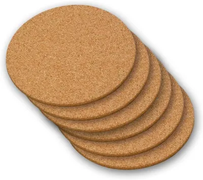 Produktbild von KESPER 62759 -- 6er Set Topfuntersetzer 26 cm, Kork-Topf - Untersetzer