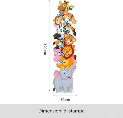 Immagine prodotto di Decorazione trasparente in PVC, per bambini, dimensioni 30 x 120 cm