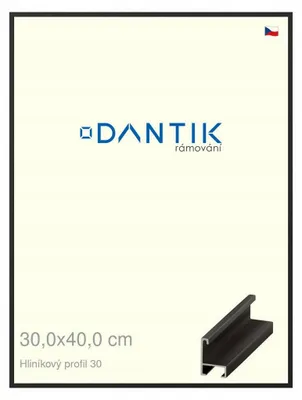 Obrázek produktu pro DANTIK rámeček na obraz 30x40 | ALU profil 6030 Černá matná (Plexi Čiré)