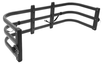 Produktbild von Ladeflächenverlängerung Pickup - Universeller Laderaumverlängerer - Verstellbare Länge 122–155 cm - Höhe 45,5 cm - 180° klappbar - 2 Spanngurte