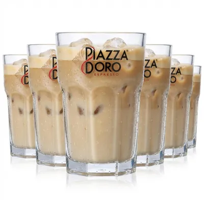 Produktbild von 6x Piazza D´oro Kaffee Glas 0,29l Lattegläser Kaffeegläser Cappucinoglas