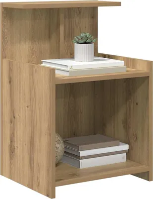 Image de vidaXL Table de nuit 2 pcs Chêne Artisan 40 x 35 x 60 cm Bois composite