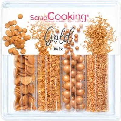 Produktbild von Süße Dekorationen - Golden 62 g