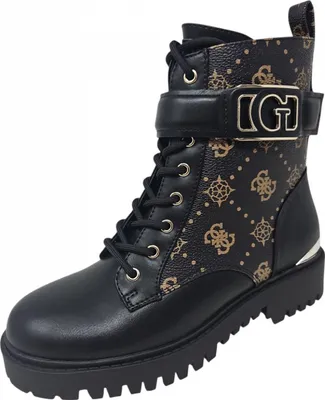 Guess Stiefeletten Schwarz Gold GUESS Damen-Stiefeletten Orana