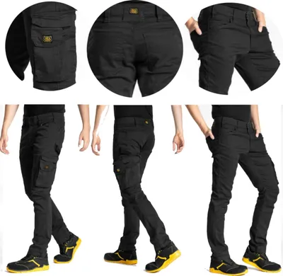 Image de RICA LEWIS - Jeans de travail pour hommes - Taille 44 - Multi-poches - Coupe droite confortable - Fibreflex - Twill Stretch - Gr