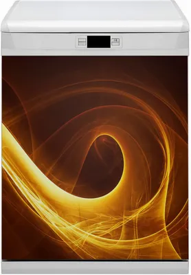 Produktbild von Magnet Folie für Geschirrspüler Magnete  Geschirrspüle Magnet für Spülmaschine 60x70 cm Dekor - Wellenflamme