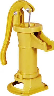 Zdjęcie produktu dla SucceBuy Antyczna żeliwna pompa wahadłowa, głowica tłocząca 7,6 m, nostalgiczna pompa ręczna z przyłączem NPT 1-1/4 cala, idealna do ogrodu, stawu, podwórka i gospodarstwa, żółta