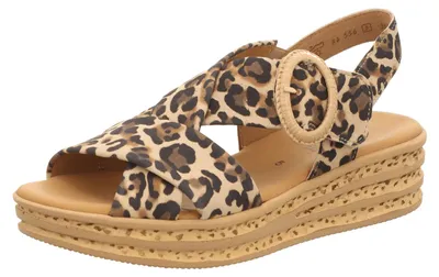 Produktbild von Gabor Damen-Sandalette Luchs-Mehrfarbig, Farbe:beige/schlamm, UK Größe:61/2