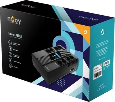 Immagine prodotto di nJoy Token 800, interattivo in linea, 0,8 kVA, 480 W, sinusoidale, 170 V, 280 V
