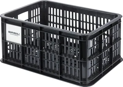 Immagine prodotto di Basil cassa per biciclette Basil Crate S MIK nero, 17,5 litri, plastica, MIK