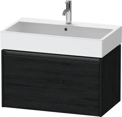 Produktbild von Duravit Ketho.2 Wastafelonderkast 78,4x46x44 cm Mat Eiken (zwart)