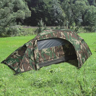 Produktbild von Mil-Tec Einmannzelt, "Recom", woodland