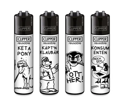 Produktbild von Clipper Feuerzeug 4er Set FFX Junkie Tattoo #3