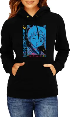 Produktbild von Damen Kapuzenpullover Japan Manga Anime Comics Animation Sailor Anime Manga Moon 11, Lady S / Schwarz